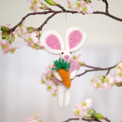 Sjaal met Verhaal Felt Hanger Haasje met Wortel assorti