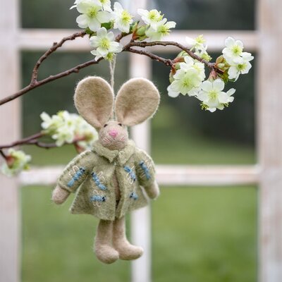 Sjaal met Verhaal Felt Hanger Funny Bunny assorti