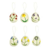 Sjaal met Verhaal Felt Hanger Ei Wildflower assorti