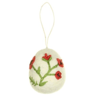 Sjaal met Verhaal Felt Hanger Ei Wildflower assorti