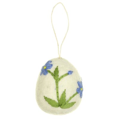 Sjaal met Verhaal Felt Hanger Ei Wildflower assorti