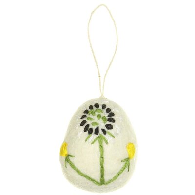 Sjaal met Verhaal Felt Hanger Ei Wildflower assorti