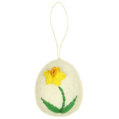 Sjaal met Verhaal Felt Hanger Ei Wildflower assorti