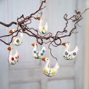 Sjaal met Verhaal Felt Hanger Gans Wildflower assorti