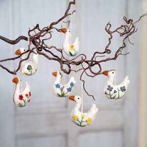 Sjaal met Verhaal Felt Hanger Gans Wildflower assorti