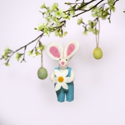 Sjaal met Verhaal Felt Hanger Haasje met Margriet assorti