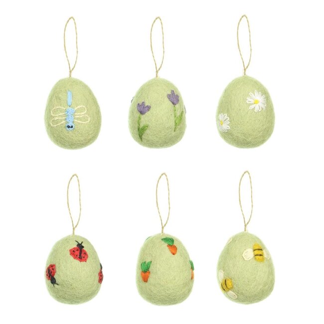Filzhänger Ei Funny Bunny assorti