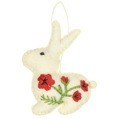 Sjaal met Verhaal Felt HangerKonijn Wildflower assorti