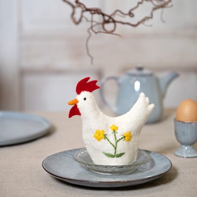 Sjaal met Verhaal Felt Decoration Haan Wildflower assorti