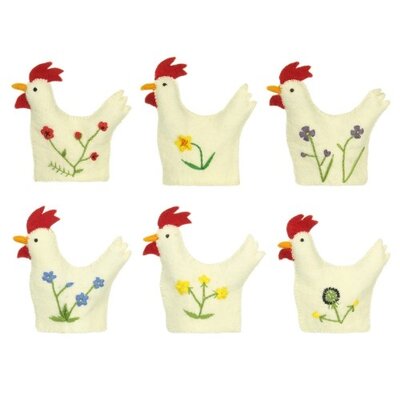 Sjaal met Verhaal Felt Egg Warmer Haan Wildflower assorti