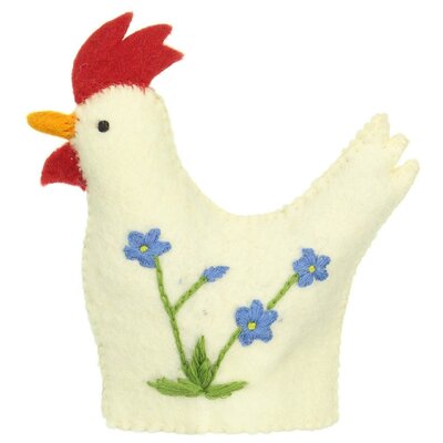 Sjaal met Verhaal Felt Decoration Haan Wildflower assorti