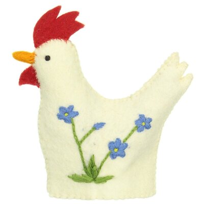 Sjaal met Verhaal Felt Egg Warmer Haan Wildflower assorti