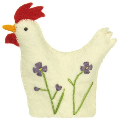 Sjaal met Verhaal Felt Decoration Haan Wildflower assorti