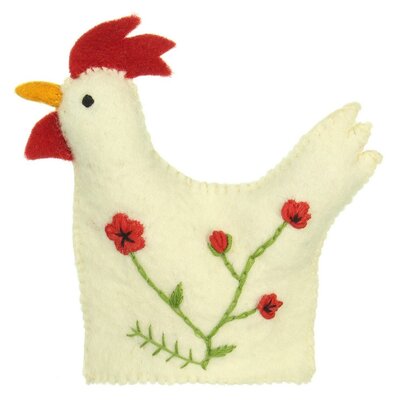 Sjaal met Verhaal Felt Decoration Haan Wildflower assorti
