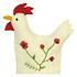 Sjaal met Verhaal Felt Decoration Haan Wildflower assorti