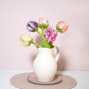 Sjaal met Verhaal Felt Flower Tulp Soft Colors assorti