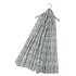 M&K Collection Scarve Damask Floral Frayed grey