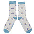 Miss Sparrow Mens Socks Bamboo Cycling silver