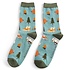 Miss Sparrow Männer-Socken Bamboo Camping duck egg