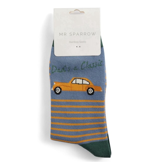 Mens Socks Bamboo Dad's a Classic denim