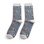 Mens Socks Bamboo Gone Fishing denim