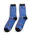 Miss Sparrow Männer-Socken Bamboo Gone Fishing blue