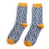 Miss Sparrow Mens Socks Bamboo Kissing Puffins denim