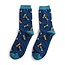 Mens Socks Bamboo Vintage Vinyl navy
