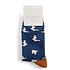 Miss Sparrow Männer-Socken Bamboo Seagulls navy