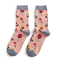 Miss Sparrow Socken Bamboo Botany Study dusky pink