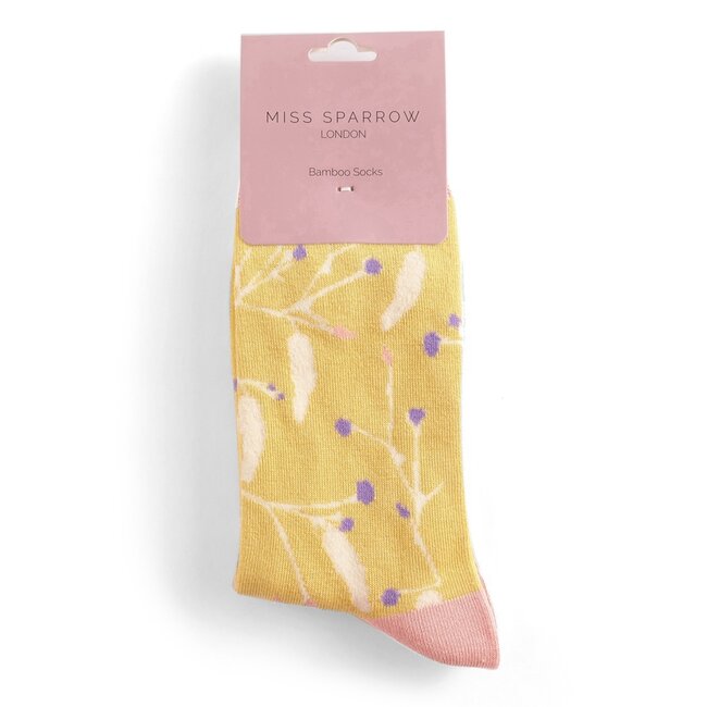 Socks Bamboo Catkins yellow