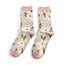 Socks Bamboo Falling Daisies silver