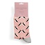 Socks Bamboo Kissing Puffins dusky pink