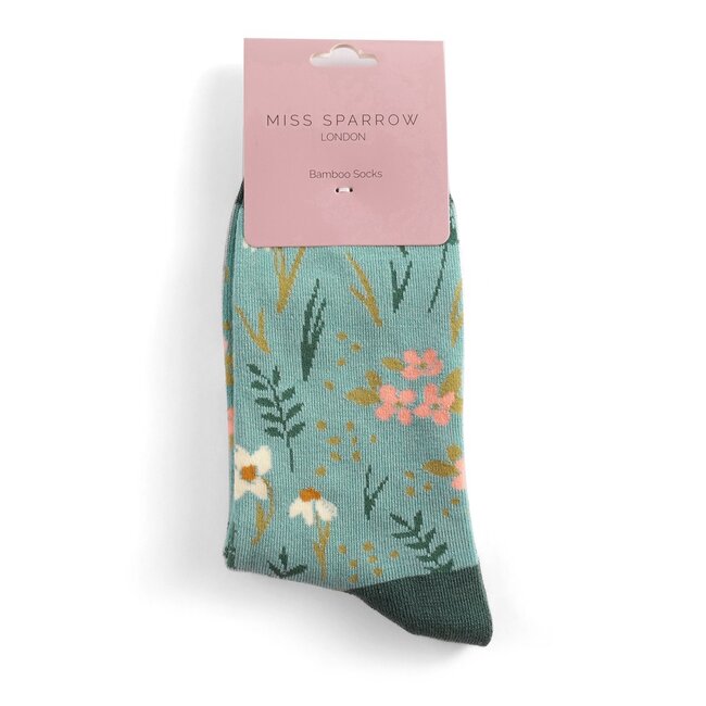 Socken Bamboo Meadow duck egg