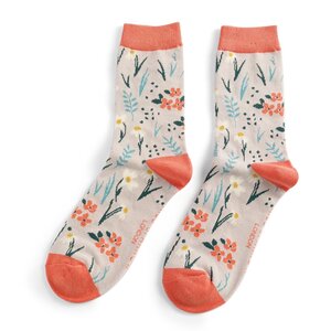 Miss Sparrow Socken Bamboo Meadow silver