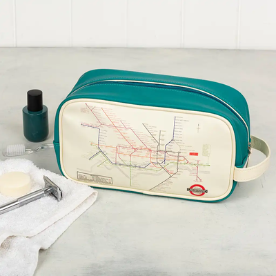 Rex London Toiletry Bag Heritage Tube Map