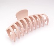 Red Cuckoo Hair Claw Clip Matte Oval pink