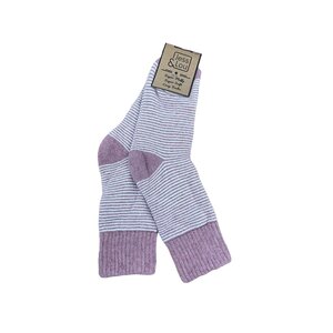 Jess & Lou Socks Ribbed Stripes pink