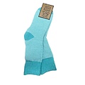 Jess & Lou Socken Ribbed Stripes teal