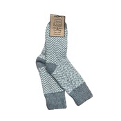 Jess & Lou Socken Ribbed Herringbone grey