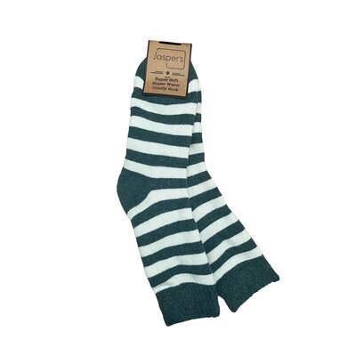 Jess & Lou Männer-Socken Super Soft Stripes green