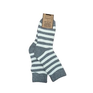 Jess & Lou Männer-Socken Super Soft Stripes grey