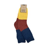 Jess & Lou Men's Socks Super Soft Colour Blocks navy
