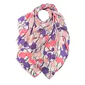 M&K Collection Scarf Summer Branches purple