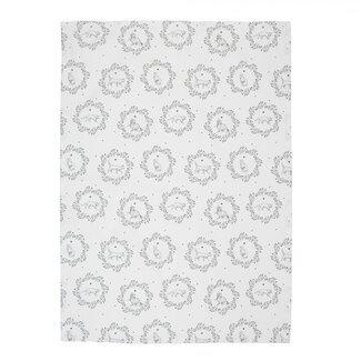 Clayre & Eef Geschirrtuch Cat white/grey