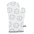 Clayre & Eef Oven mitt Cat white/grey