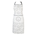 Clayre & Eef Kitchen apron Cat white/grey