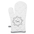 Clayre & Eef Ofenhandschuh Dog white/grey