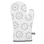 Ofenhandschuh Dog white/grey