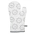 Clayre & Eef Oven mitt Dog white/grey